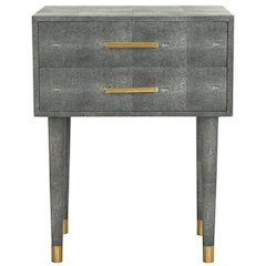 NOUR FAUX SHAGREEN END TABLE