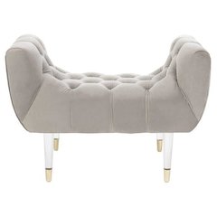 EUGENIE TUFTED VELVET ACRYLIC BENCH, SFV4705A
