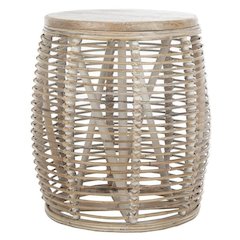 MAUI RATTAN DRUM STOOL TABLE, STL6500A