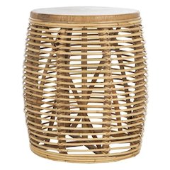 MAUI RATTAN DRUM STOOL TABLE, STL6500C
