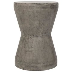 Torre Indoor/Outdoor Modern Concrete 17.3-Inch H Accent Table