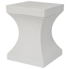 Curby Indoor/Outdoor Modern Concrete 17.7-Inch H Accent Table