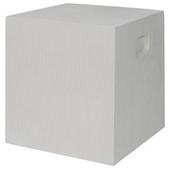 Cube Indoor/Outdoor Modern Concrete 16.5-Inch H Accent Table