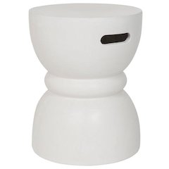 Haruki Indoor/Outdoor Modern Concrete Round 17.7-Inch H Accent Table