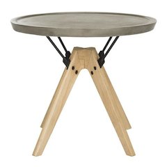 Farmond Indoor/Outdoor Modern Concrete 19.69-Inch H Side Table