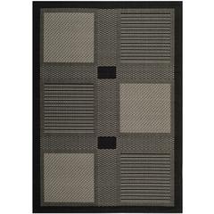 COURTYARD, BLACK / SAND, 9' X 12', Area Rug, CY1928-3908-9