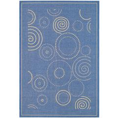 COURTYARD, BLUE / NATURAL, 9' X 12', Area Rug, CY1906-3103-9