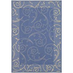COURTYARD, BLUE / NATURAL, 9' X 12', Area Rug, CY2665-3103-9
