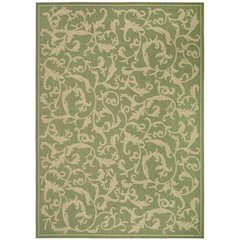 COURTYARD, OLIVE / NATURAL, 6'-7" X 9'-6", Area Rug, CY2653-1E06-6