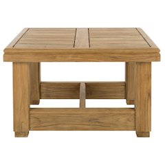 Teak end table with sleek contemporary design for outdoor living