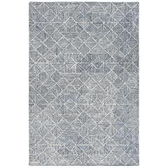 Abstract, BLUE, 5' X 8', Area Rug, ABT763M-5