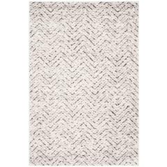 Adirondack, IVORY / CHARCOAL, 6' X 9', Area Rug, ADR104N-6