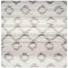 Adirondack, SILVER / CHARCOAL, 6' X 6' Square, Area Rug, ADR106P-6SQ
