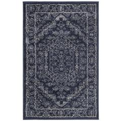 Adirondack, NAVY / IVORY, 3' X 5', Area Rug, ADR108N-3