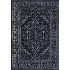 Adirondack, NAVY / IVORY, 4' X 6', Area Rug, ADR108N-4