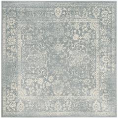 Adirondack, SLATE / IVORY, 8' X 8' Square, Area Rug, ADR109T-8SQ