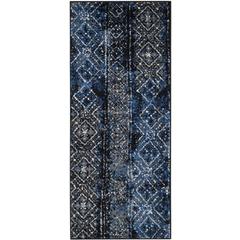 Adirondack, SILVER / BLACK, 2'-6" X 6', Area Rug, ADR111A-26