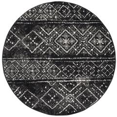 Adirondack, BLACK / SILVER, 6' X 6' Round, Area Rug, ADR111C-6R