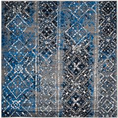 Adirondack, SILVER / MULTI, 6' X 6' Square, Area Rug, ADR111G-6SQ