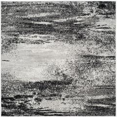 Adirondack, SILVER / MULTI, 4' X 4' Square, Area Rug, ADR112G-4SQ