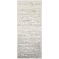 Adirondack, IVORY / SILVER, 2'-6" X 12', Area Rug, ADR113B-212