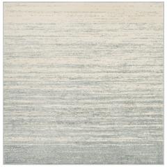 Adirondack, SLATE / CREAM, 6' X 6' Square, Area Rug