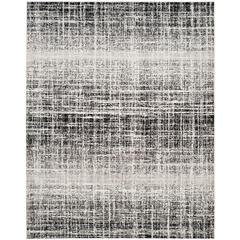 Adirondack, IVORY / BLACK, 9' X 12', Area Rug