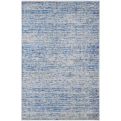 Adirondack, BLUE / SILVER, 6' X 9', Area Rug, ADR117D-6
