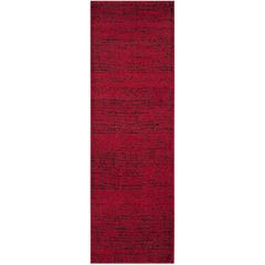 Adirondack, RED / BLACK, 2'-6" X 16', Area Rug, ADR117F-216