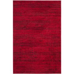 Adirondack, RED / BLACK, 5'-1" X 7'-6", Area Rug, ADR117F-5
