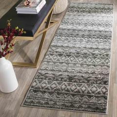 Adirondack, IVORY / CHARCOAL, 2'-6" X 12', Area Rug, ADR119N-212
