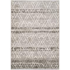 Adirondack, SILVER / IVORY, 6' X 9', Area Rug, ADR124B-6