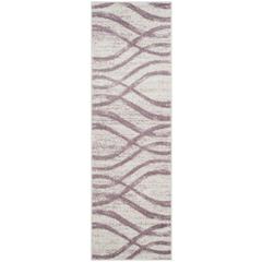 Adirondack, CREAM / PURPLE, 2'-6" X 12', Area Rug, ADR125L-212