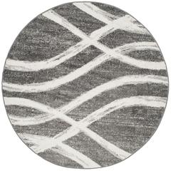 Adirondack, CHARCOAL / IVORY, 6' X 6' Round, Area Rug, ADR125R-6R