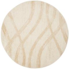 Adirondack, CREAM / CHAMPAGNE, 6' X 6' Round, Area Rug