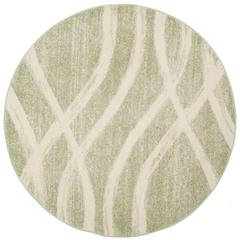 Adirondack, SAGE / CREAM, 6' X 6' Round, Area Rug