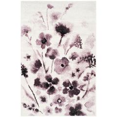 Adirondack, IVORY / PURPLE, 6' X 9', Area Rug, ADR127L-6