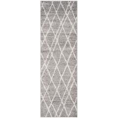 Adirondack, IVORY / SILVER, 2'-6" X 12', Area Rug, ADR128B-212