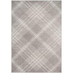 Adirondack, LIGHT GREY / IVORY, 5'-1" X 7'-6", Area Rug