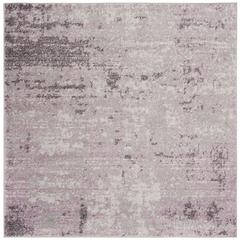 Adirondack, LIGHT GREY / PURPLE, 6' X 6' Square, Area Rug, ADR130M-6SQ