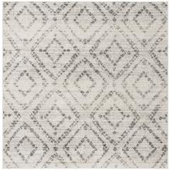 Adirondack, LIGHT GREY / GREY, 6' X 6' Square, Area Rug, ADR131C-6SQ