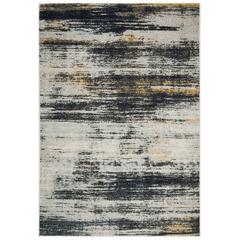 ADIRONDACK, LIGHT GREY / BLACK, 5'-1" X 7'-6", Area Rug