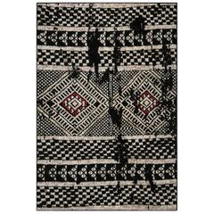 ADIRONDACK, BLACK / LIGHT GREY, 5'-1" X 7'-6", Area Rug