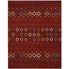 AMSTERDAM, TERRACOTTA / MULTI, 9' X 12', Area Rug