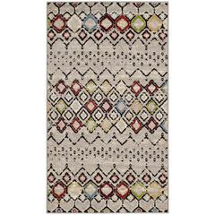 AMSTERDAM, LIGHT GREY / MULTI, 3' X 5', Area Rug