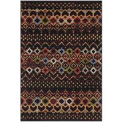 AMSTERDAM, BLACK / MULTI, 4' X 6', Area Rug