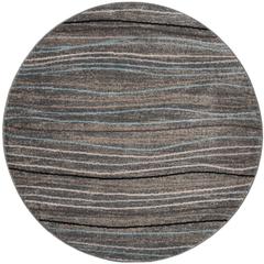 AMSTERDAM, SILVER / BEIGE, 6'-7" X 6'-7" Round, Area Rug