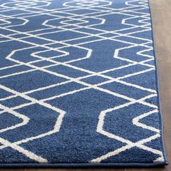 AMHERST, NAVY / BEIGE, 5' X 8', Area Rug, AMT407P-5