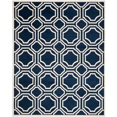 AMHERST, NAVY / IVORY, 8' X 10', Area Rug, AMT411P-8