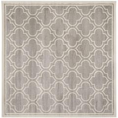 AMHERST, LIGHT GREY / IVORY, 7' X 7' Square, Area Rug, AMT412B-7SQ